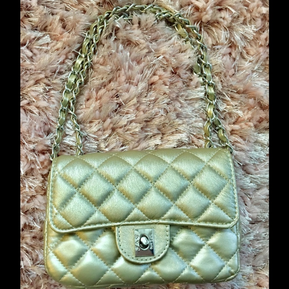 🌞GOLD Quilted Crossbody Purse🌞NWT🏷 - Picture 6 of 11